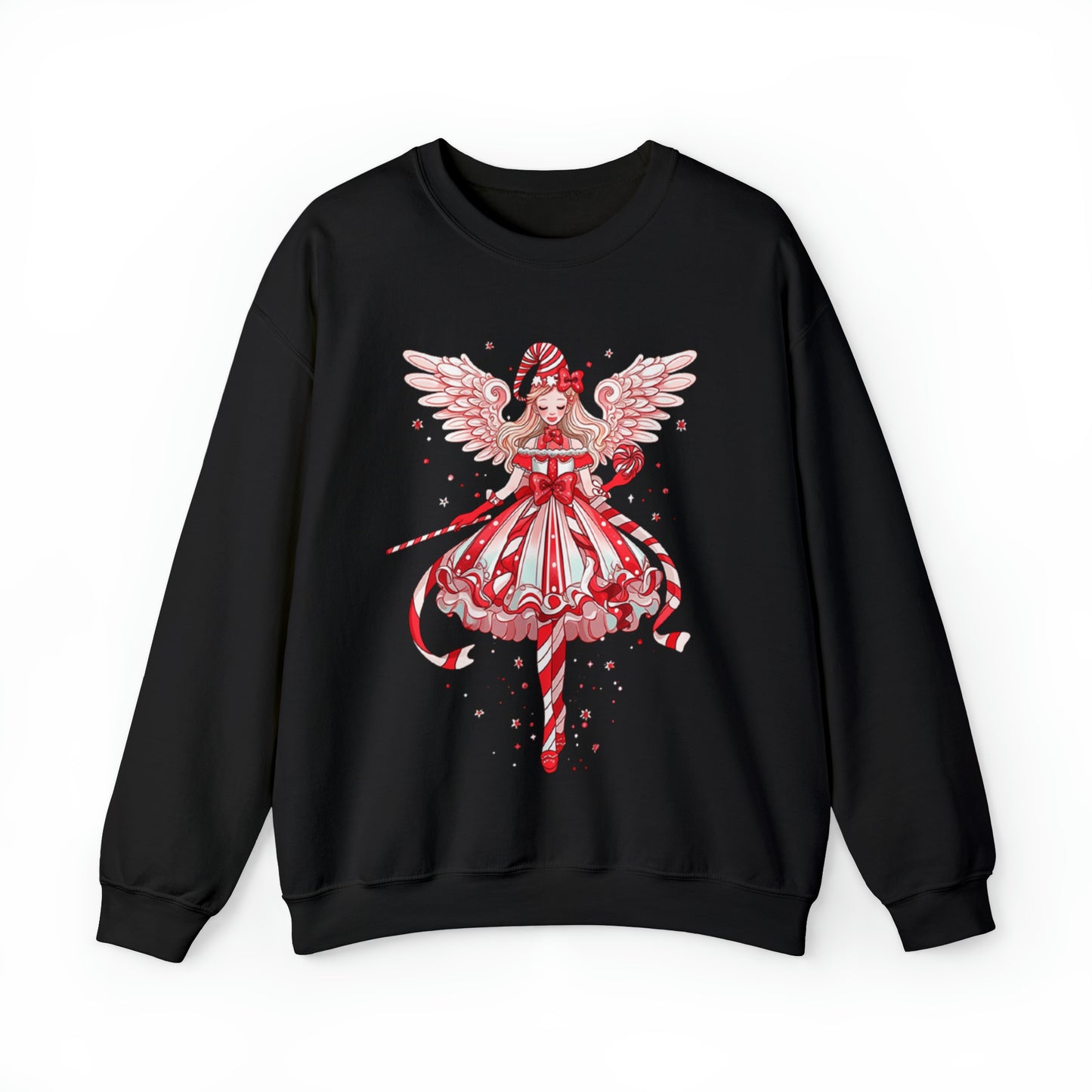 Candy Cane Angel Unisex Heavy Blend™ Crewneck Sweatshirt