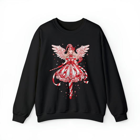 Candy Cane Angel Unisex Heavy Blend™ Crewneck Sweatshirt