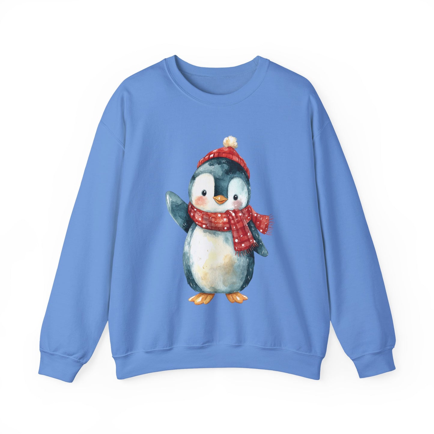 Festive Penguin Unisex Heavy Blend™ Crewneck Sweatshirt