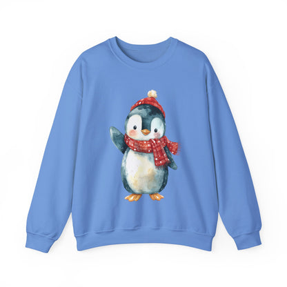 Festive Penguin Unisex Heavy Blend™ Crewneck Sweatshirt