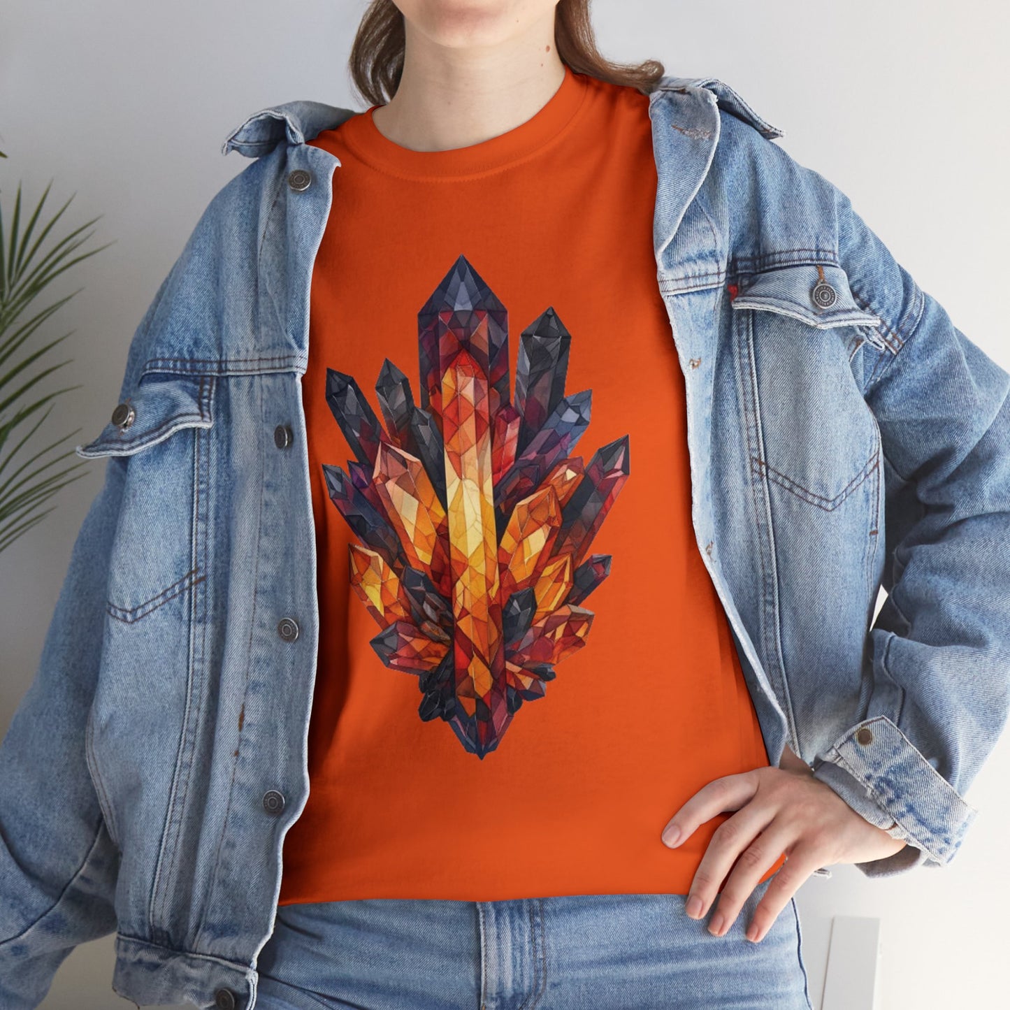 Volcanic Crystal Cluster Unisex Heavy Cotton Tee