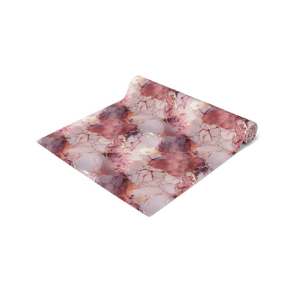 Rose Gold Marble Table Runner (Cotton, Poly)