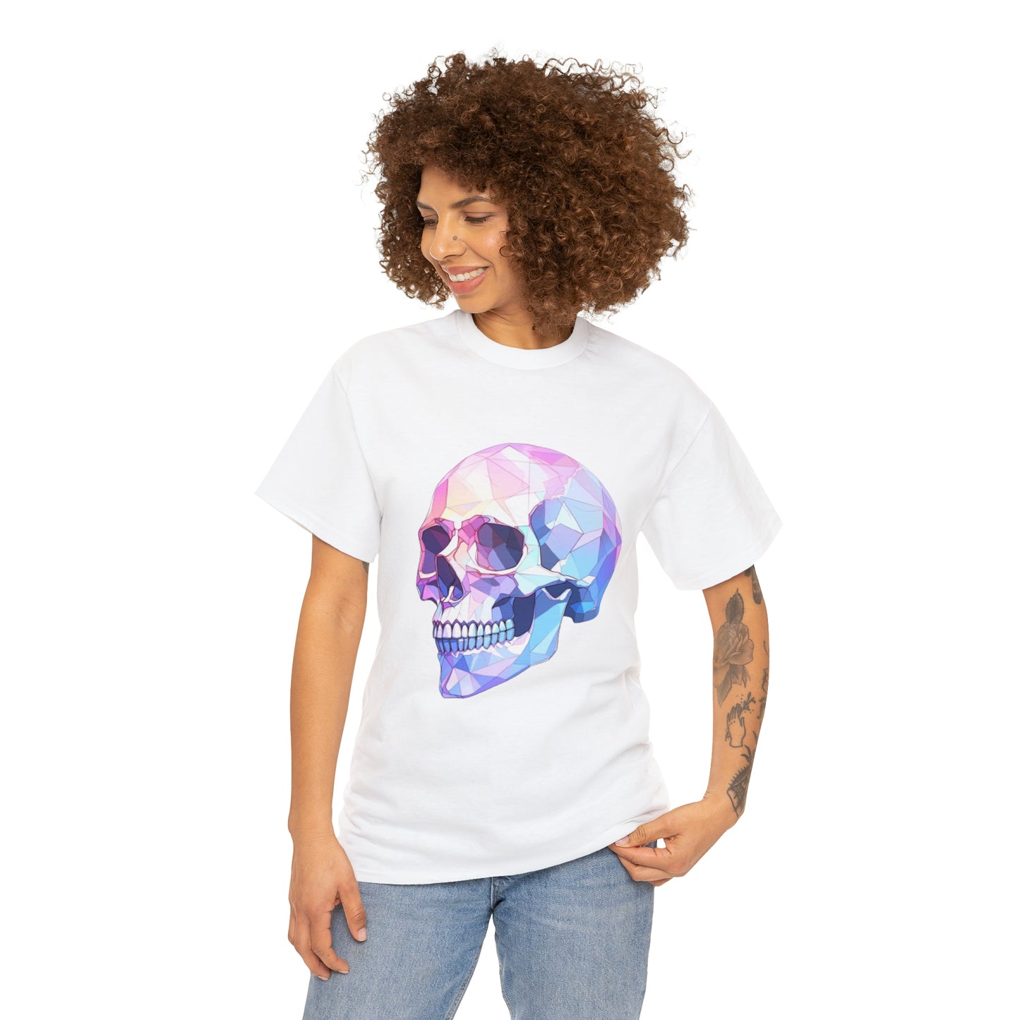 Geo Skull Unisex Heavy Cotton Tee