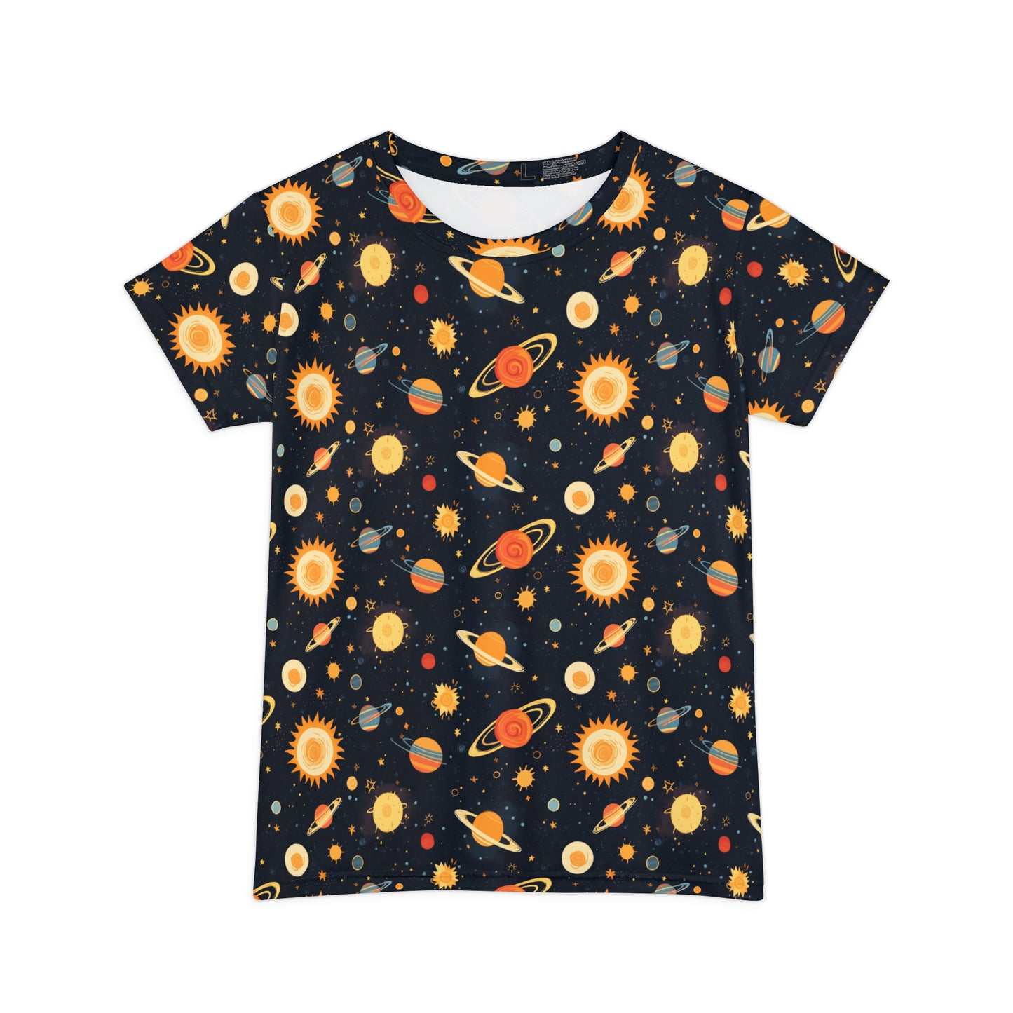 Spacing Out Women's Short Sleeve Shirt (AOP)