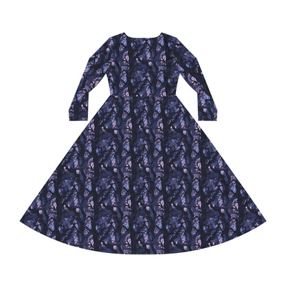 Haunted Forest Women's Long Sleeve Dance Dress (AOP)