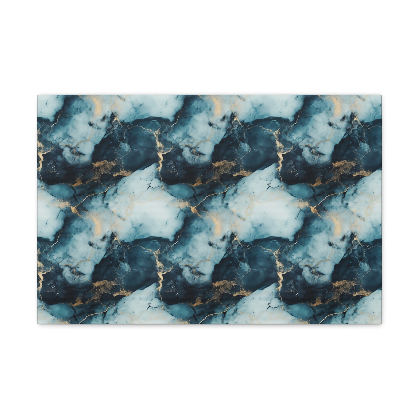 Cool Blue Marble Canvas Gallery Wrap
