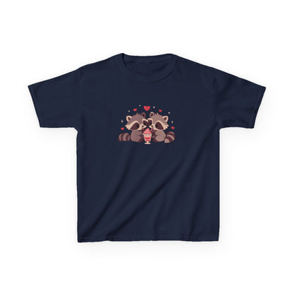Raccoons Sharing Milkshake Kids Heavy Cotton™ Tee