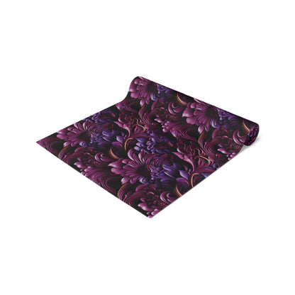 Purple Florals Table Runner (Cotton, Poly)