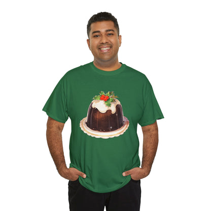 Christmas Pudding Unisex Heavy Cotton Tee