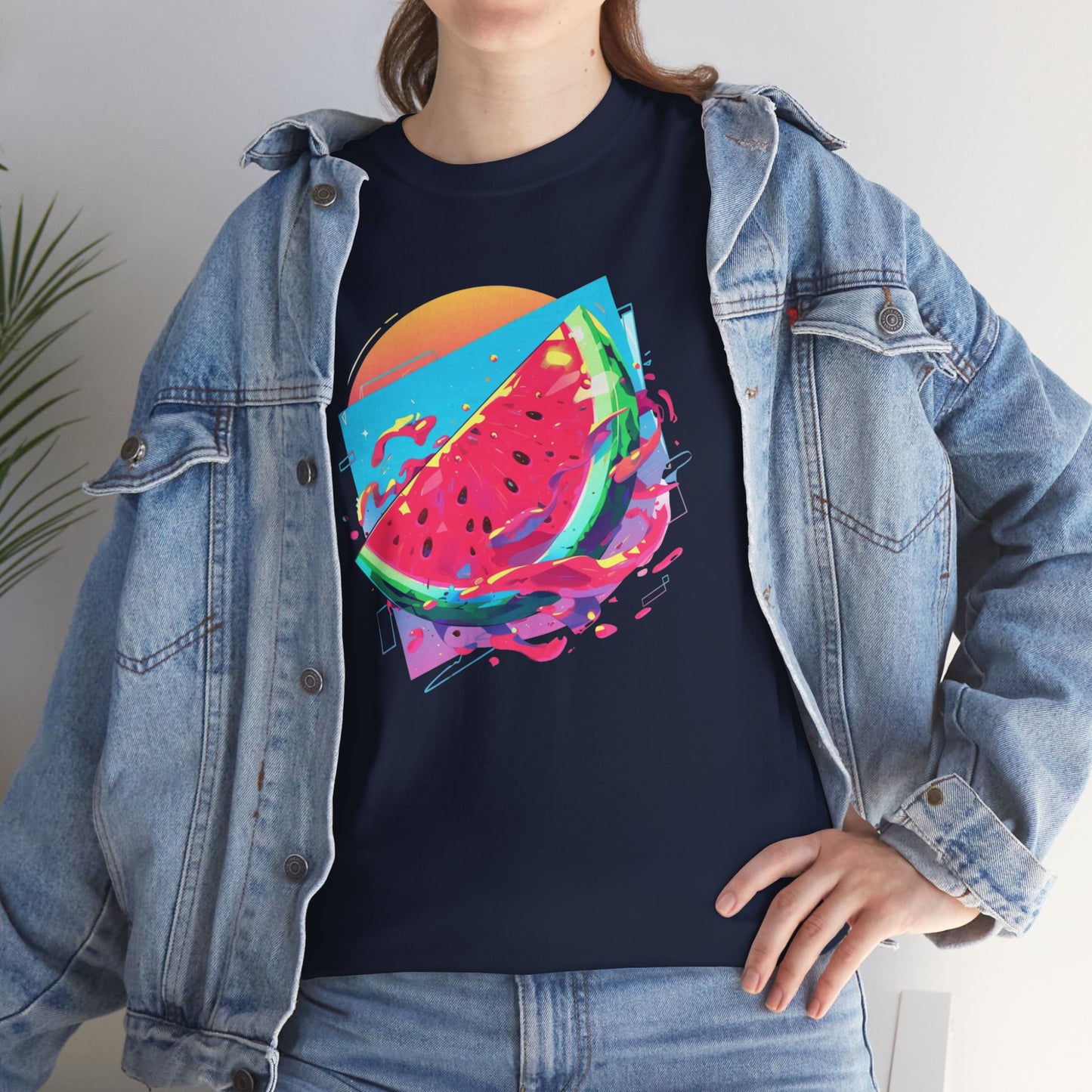 Summer Watermelon Unisex Heavy Cotton Tee