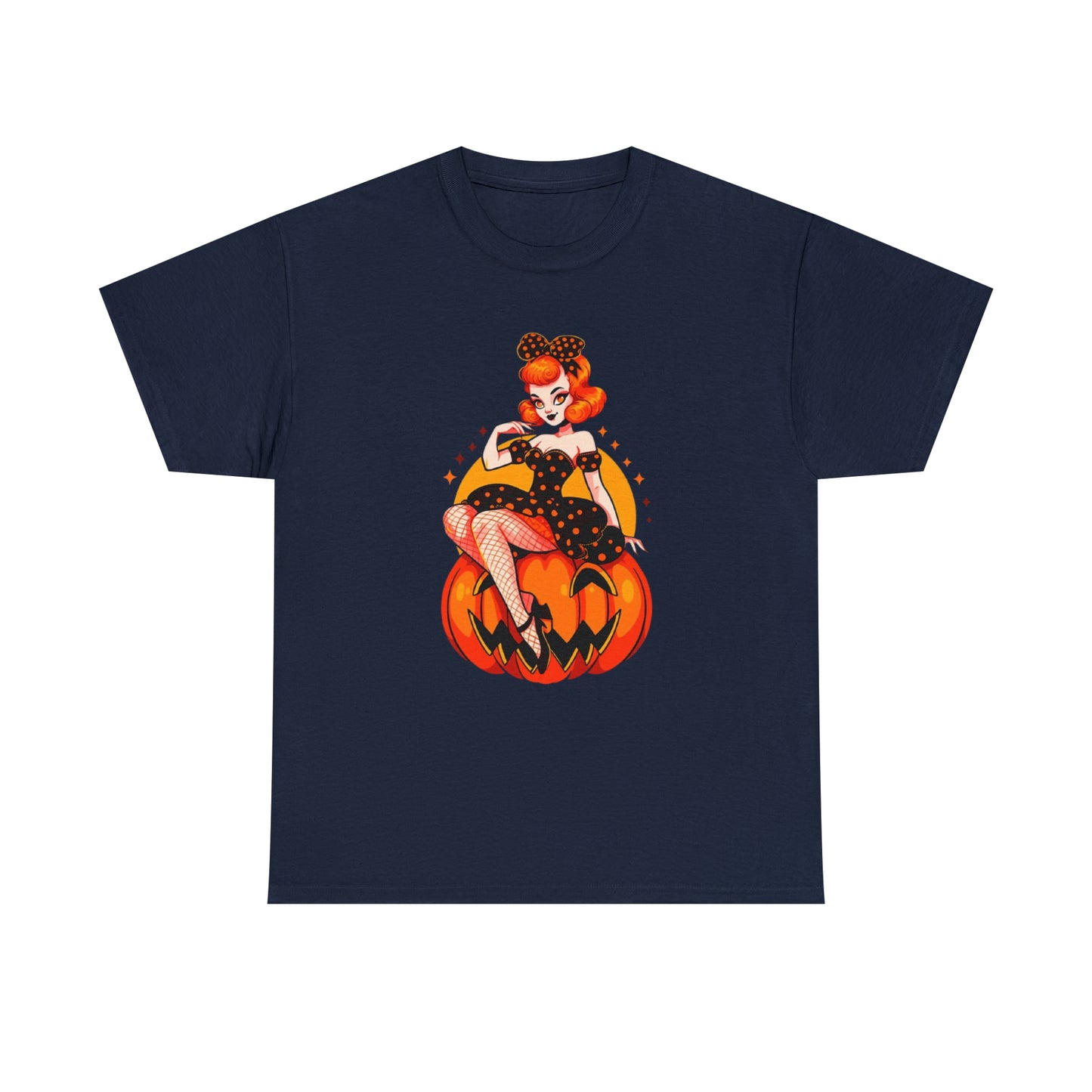 Pumpkin Pinup Unisex Heavy Cotton Tee
