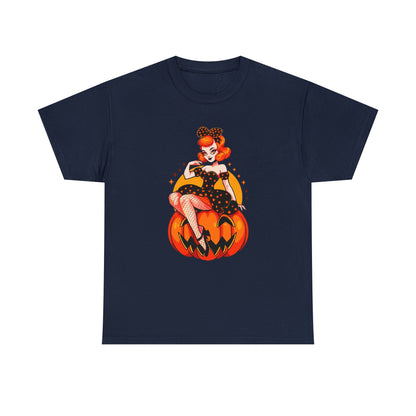 Pumpkin Pinup Unisex Heavy Cotton Tee
