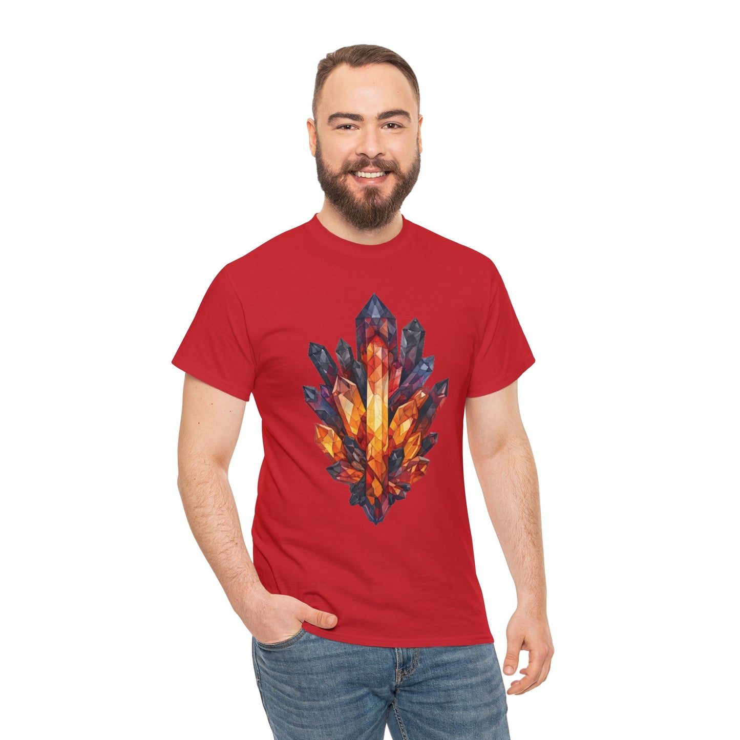 Volcanic Crystal Cluster Unisex Heavy Cotton Tee
