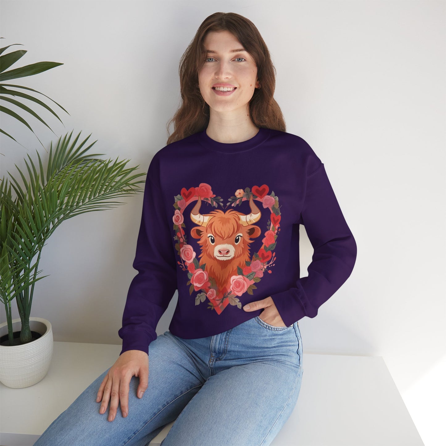 Moo Moo Love Unisex Heavy Blend™ Crewneck Sweatshirt