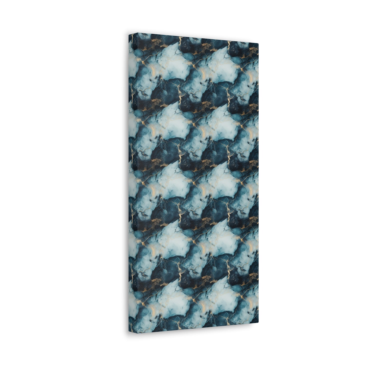 Cool Blue Marble Canvas Gallery Wrap