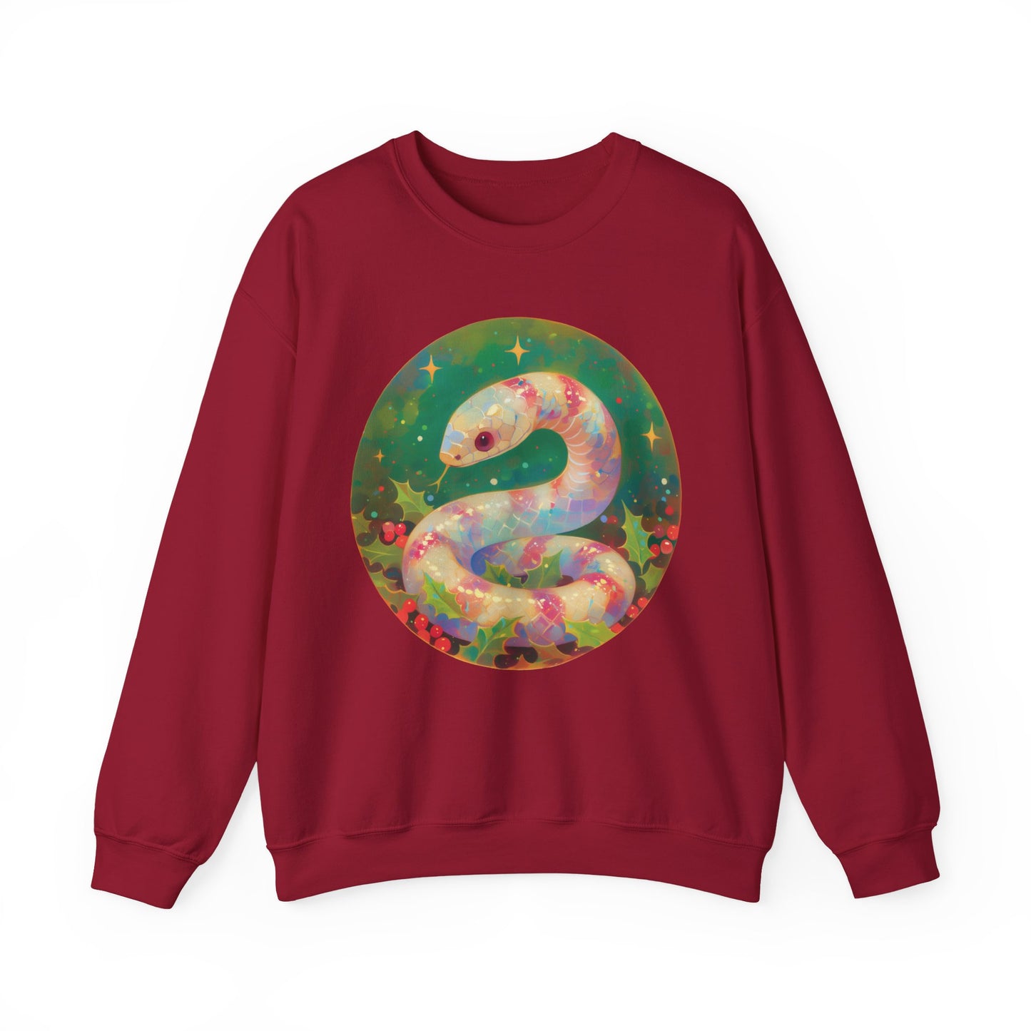 Candy Stripe Snake Unisex Heavy Blend™ Crewneck Sweatshirt