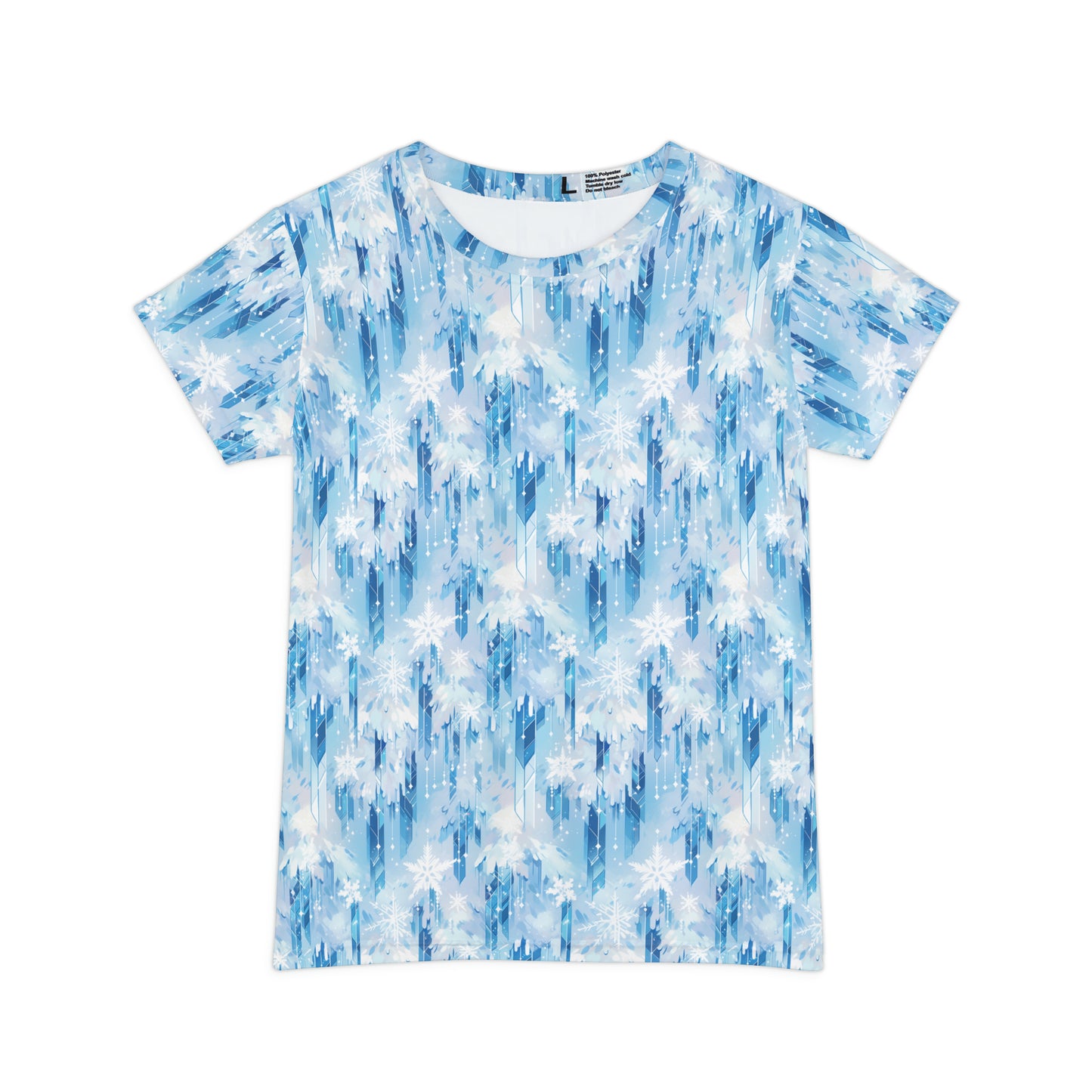 Icicles Women's Short Sleeve Shirt (AOP)