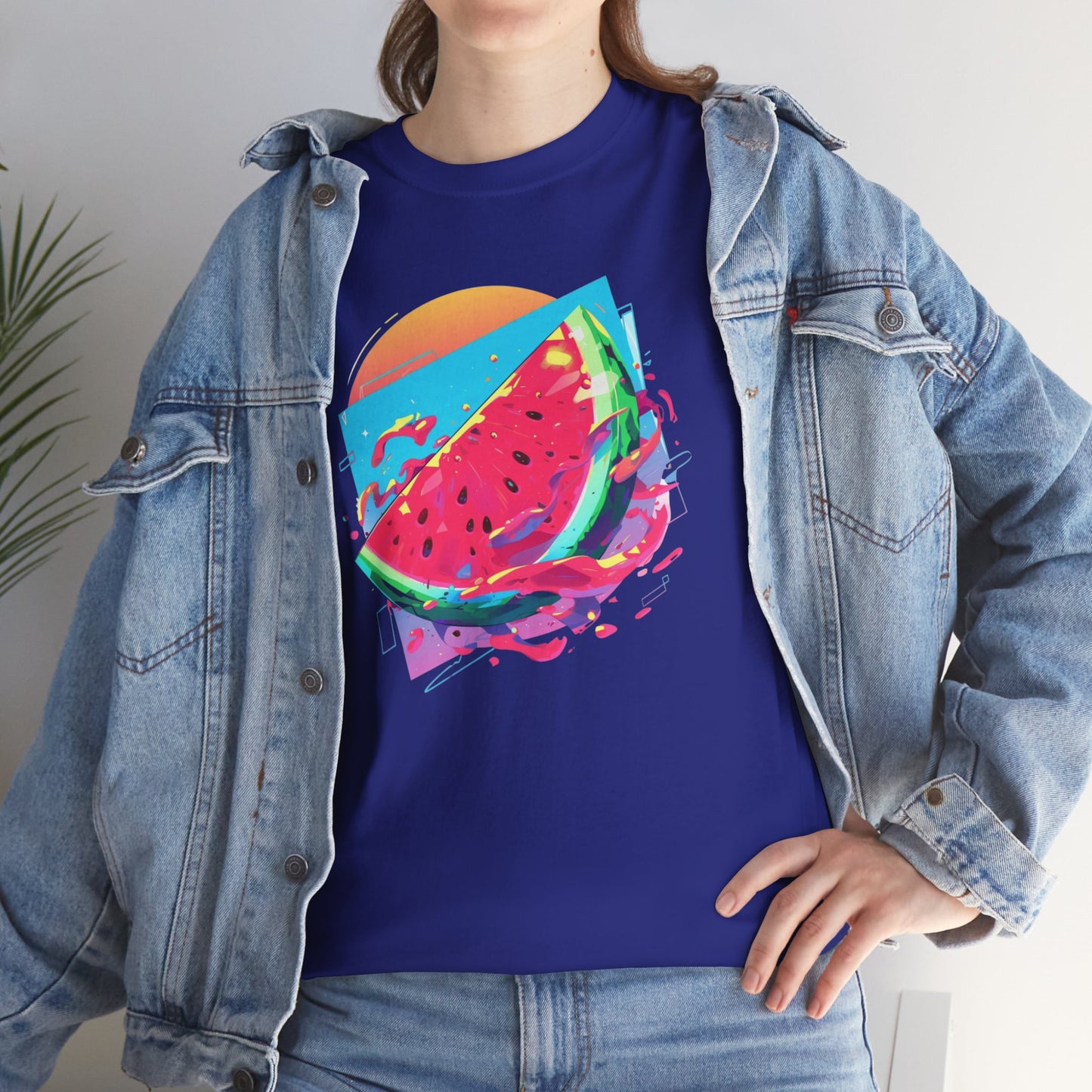 Summer Watermelon Unisex Heavy Cotton Tee