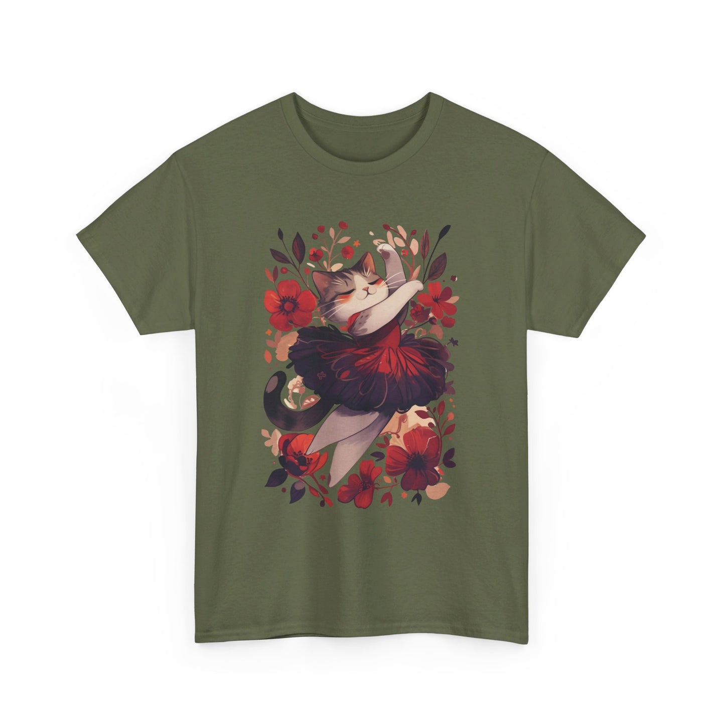 Ballet Cat Unisex Heavy Cotton Tee