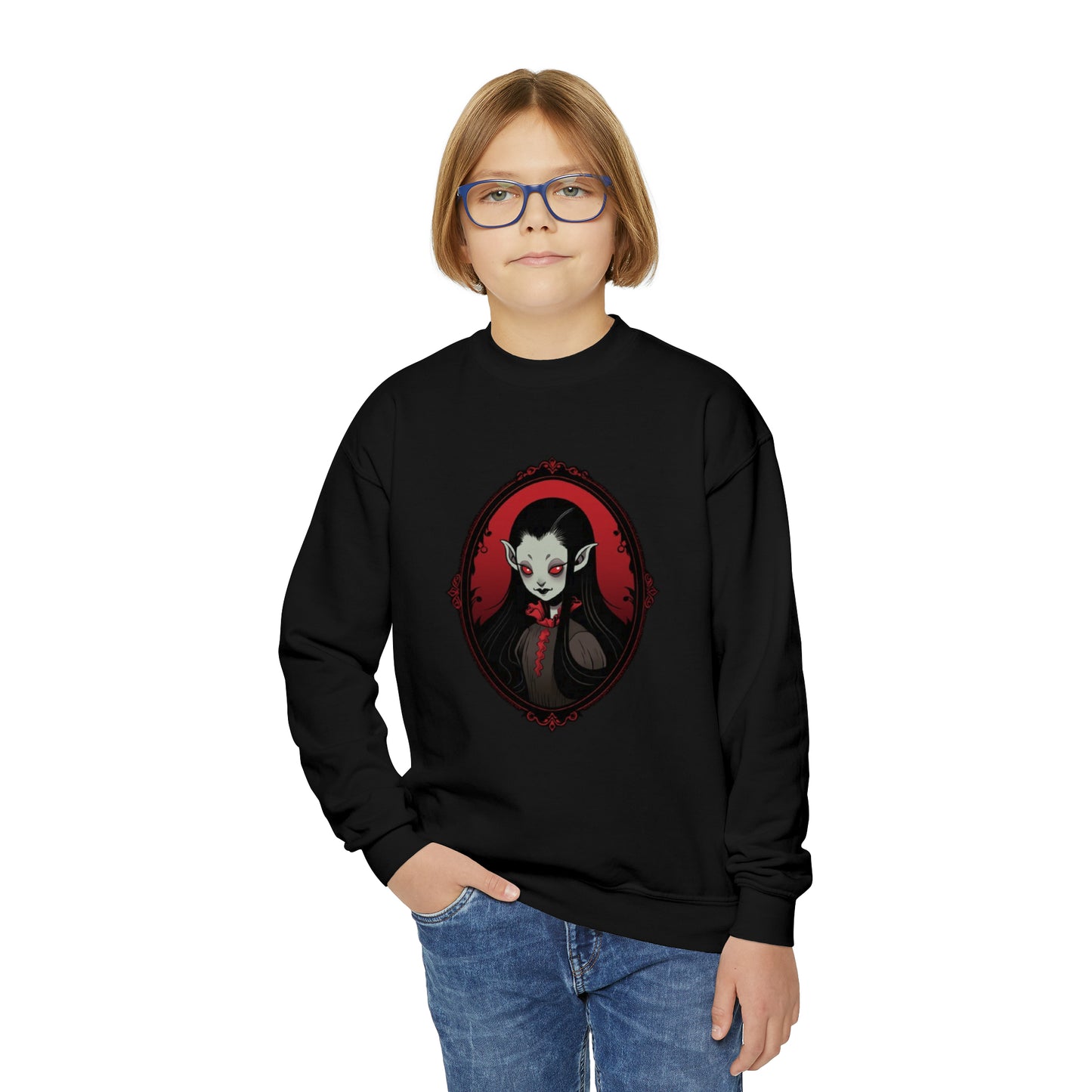 Cameo Vamp Youth Crewneck Sweatshirt