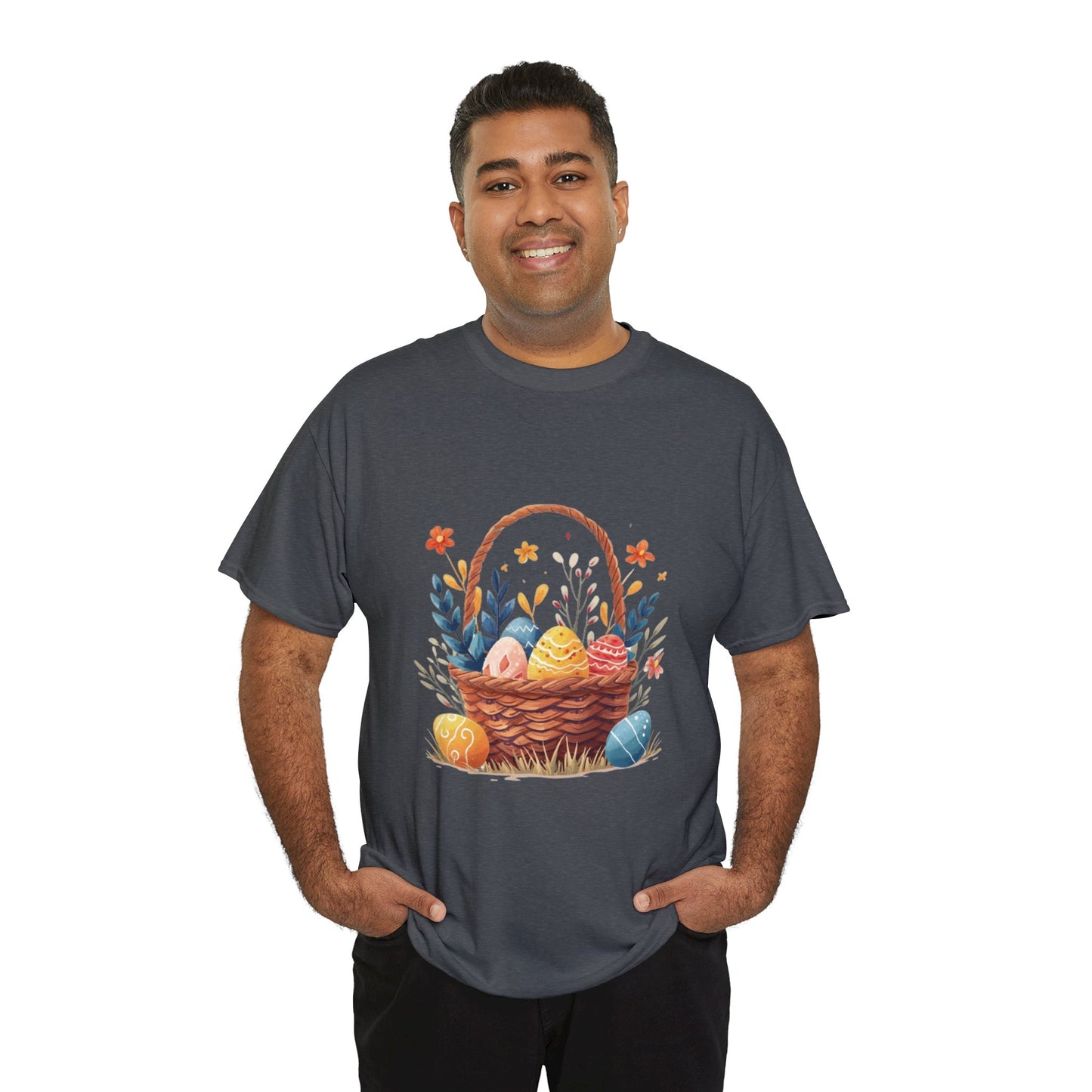 Easter Basket Unisex Heavy Cotton Tee