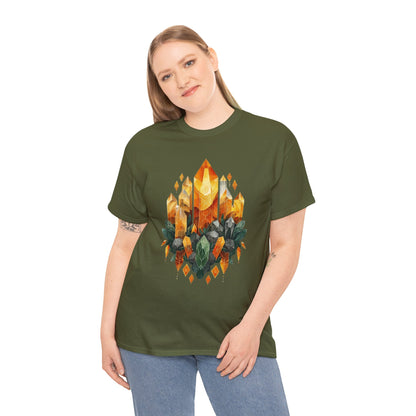 Earthen Crystal Cluster Unisex Heavy Cotton Tee