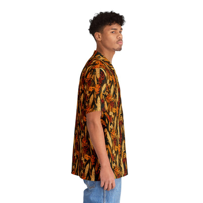 Wheat Men's Hawaiian Shirt (AOP)