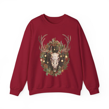 Reindeer Skull Unisex Heavy Blend™ Crewneck Sweatshirt