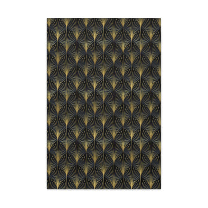 Art Deco Fans Canvas Gallery Wrap