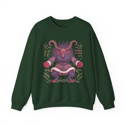 Season's Beatings (Krampus) Unisex Heavy Blend™ Crewneck Sweatshirt