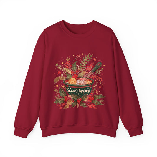 Season's Beatings (Baking) Unisex Heavy Blend™ Crewneck Sweatshirt