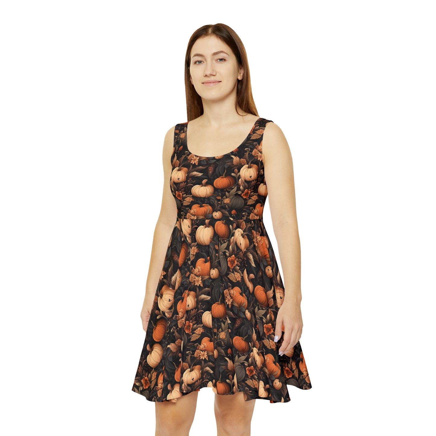 Pumpkin Harvest Women's Skater Dress (AOP)