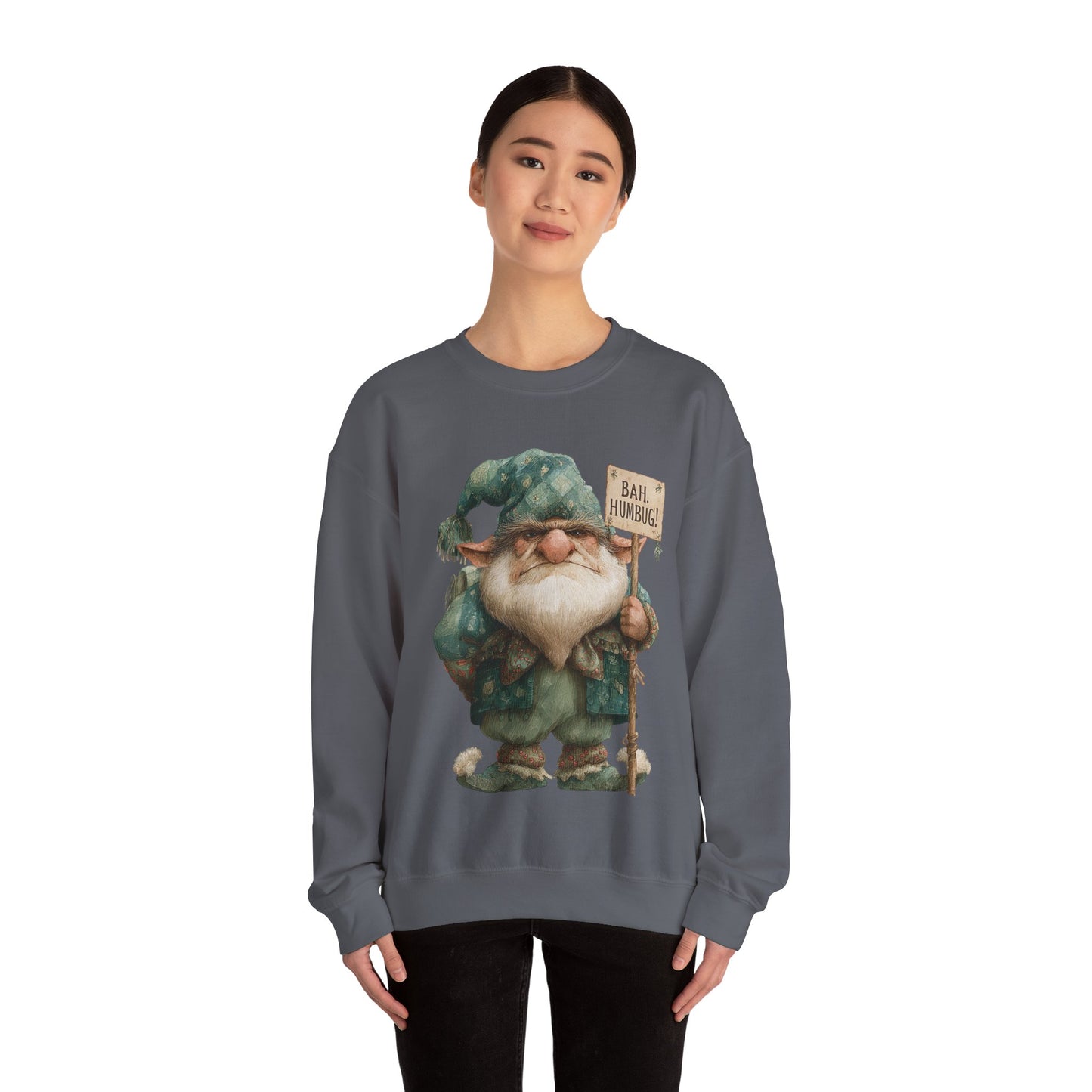 Grumpy Elf Unisex Heavy Blend™ Crewneck Sweatshirt