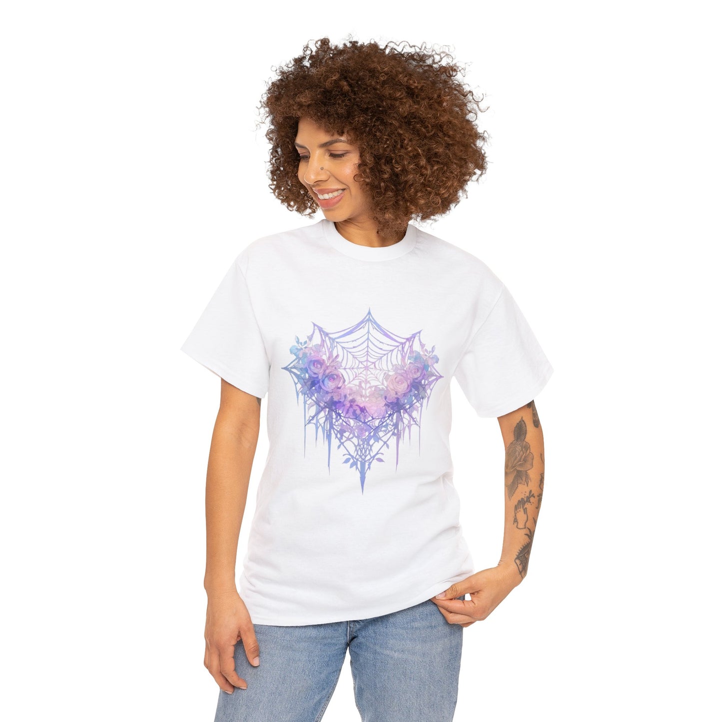 Web Heart Unisex Heavy Cotton Tee