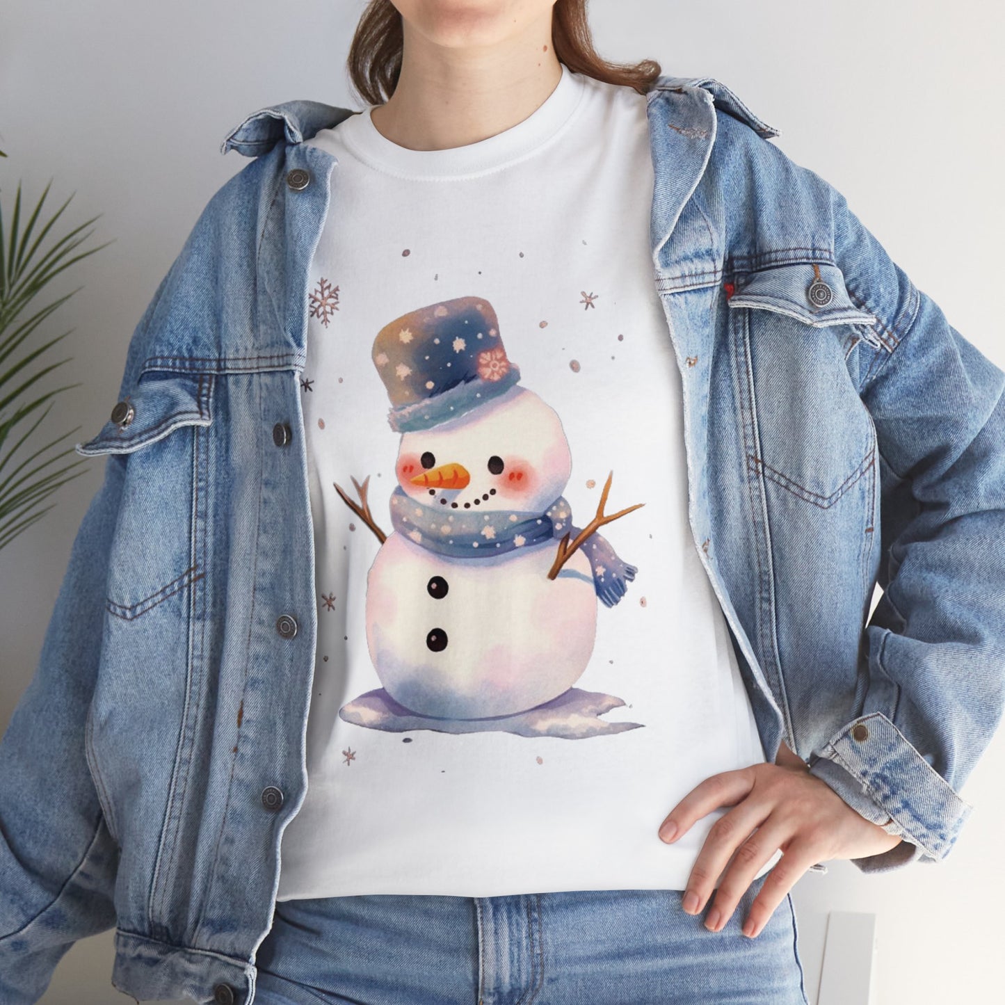 Snowman Unisex Heavy Cotton Tee