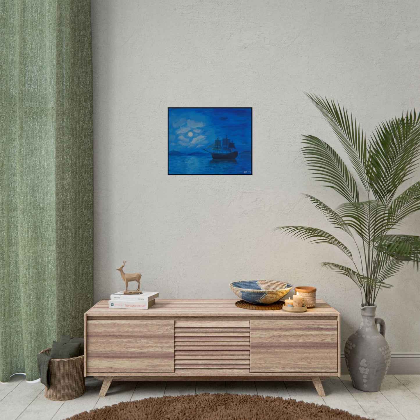 "Voyage in Blue" - Rolled Poster