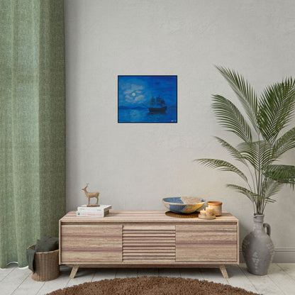 "Voyage in Blue" - Rolled Poster