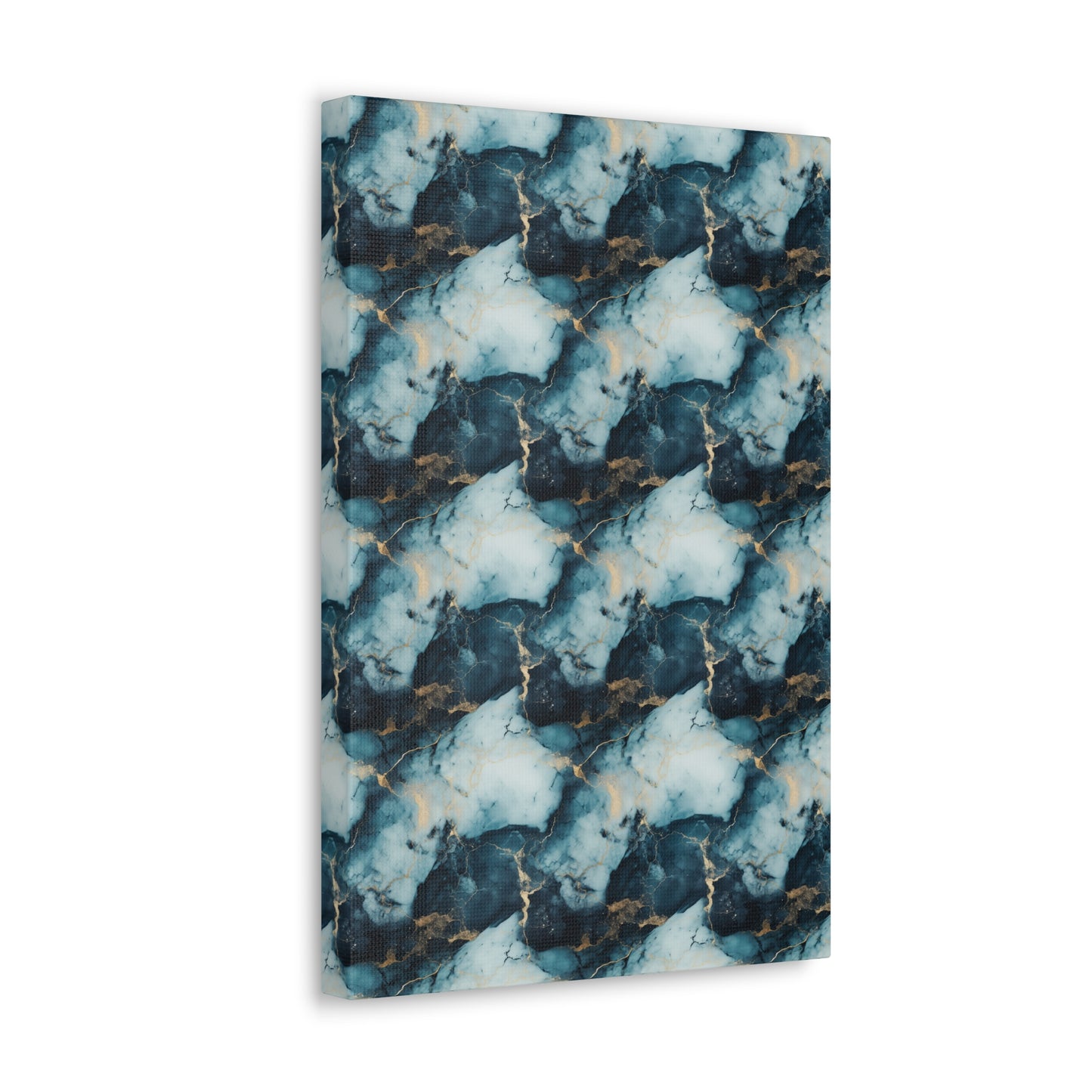 Cool Blue Marble Canvas Gallery Wrap