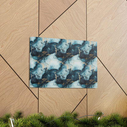Cool Blue Marble Canvas Gallery Wrap