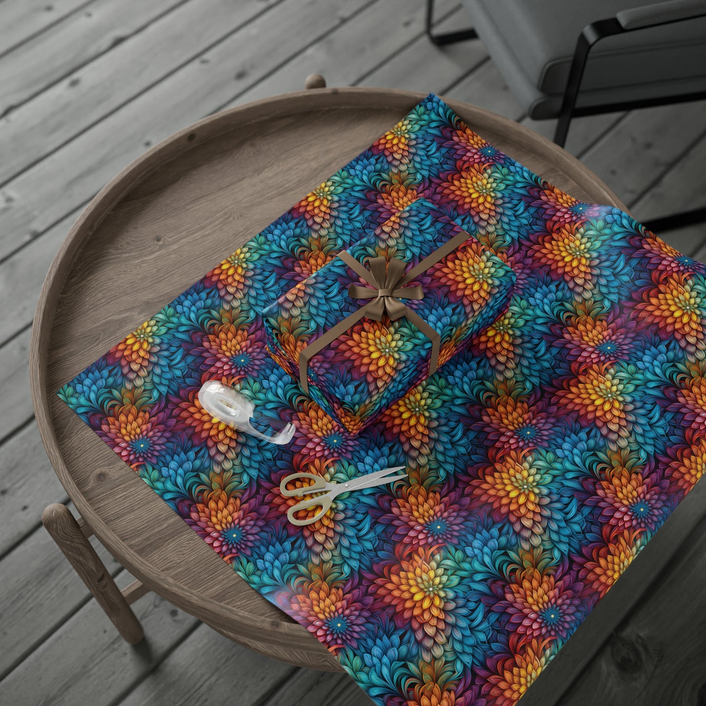 Rainbow Whirls Wrapping Papers