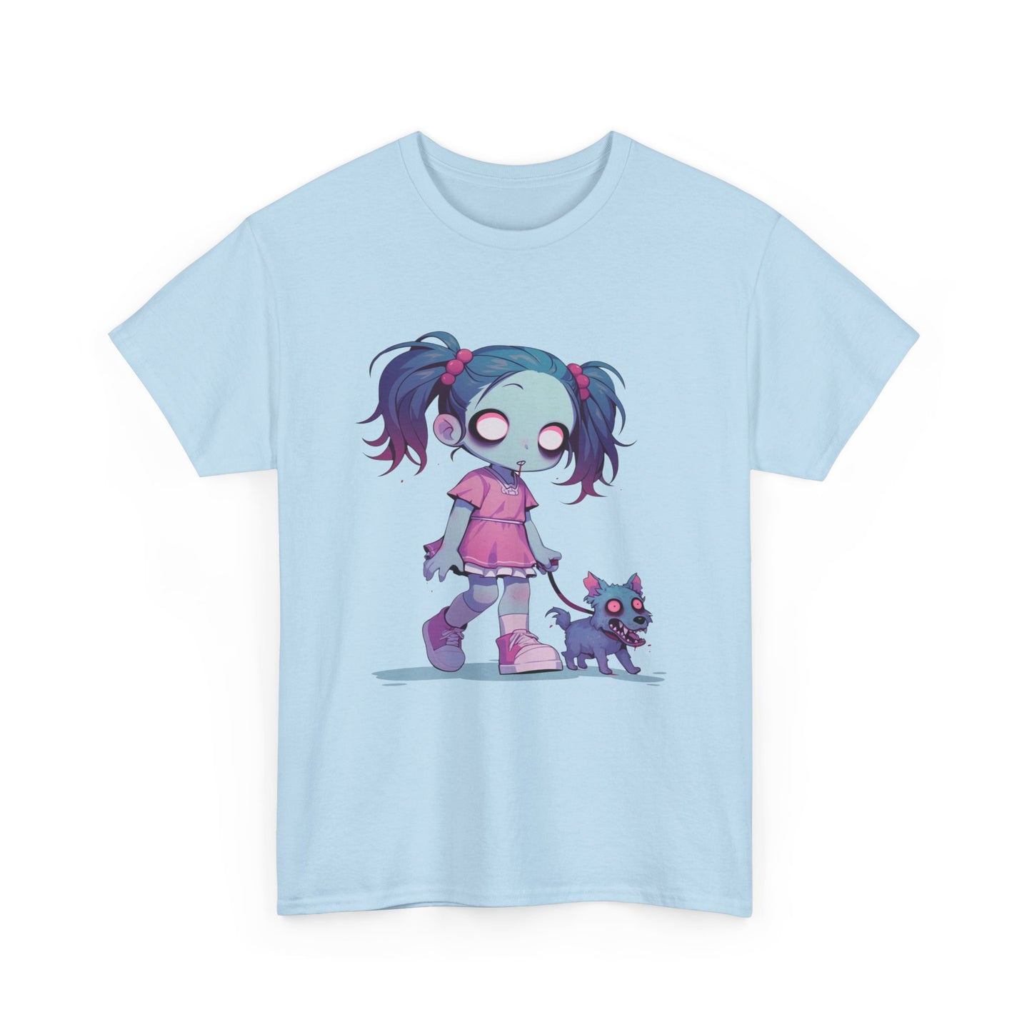 Zombie Dog Walker Unisex Heavy Cotton Tee