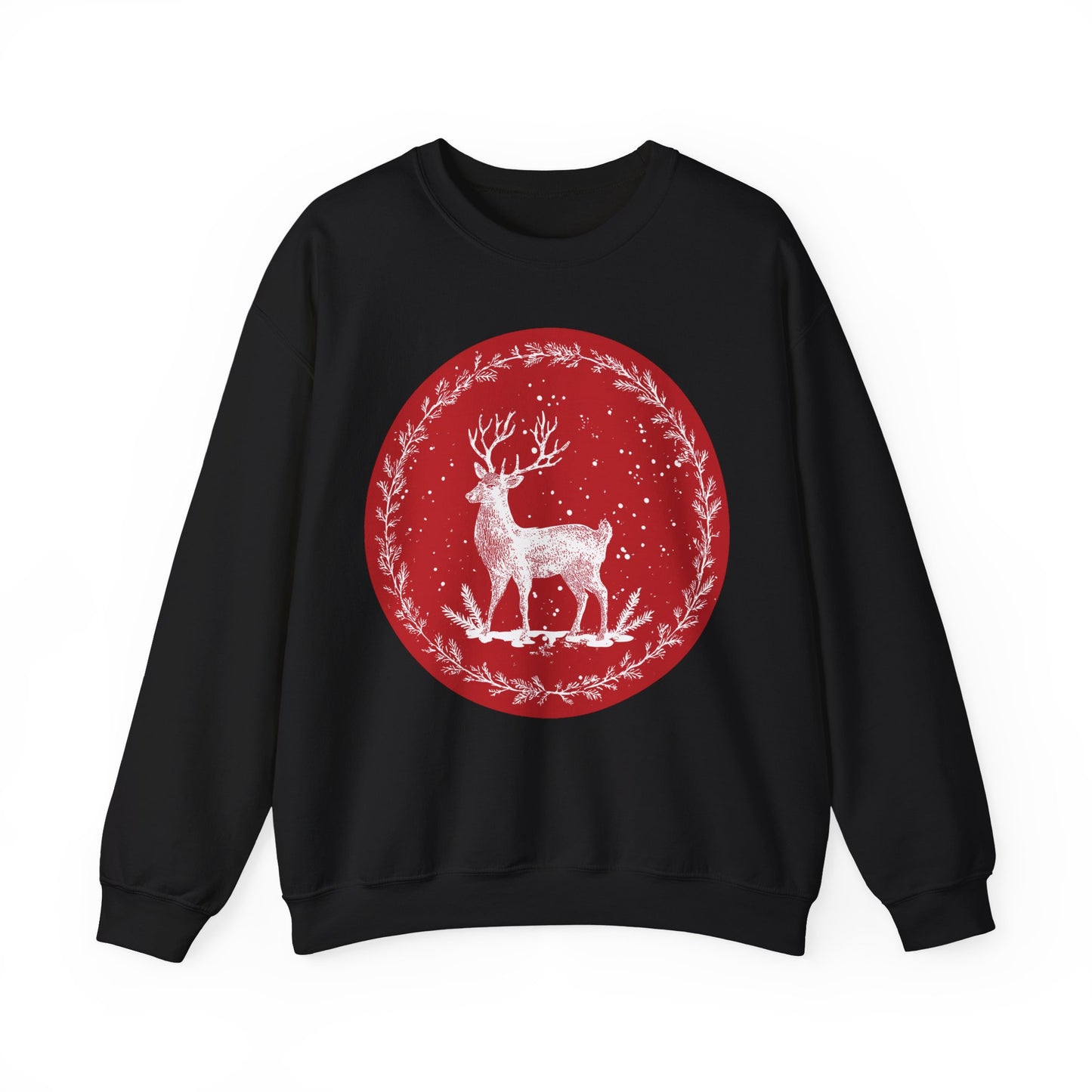 Rustic Deer Unisex Heavy Blend™ Crewneck Sweatshirt