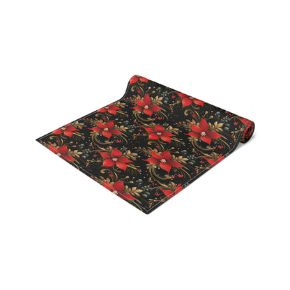 Pretty Poinsettias Table Runner (Cotton, Poly)