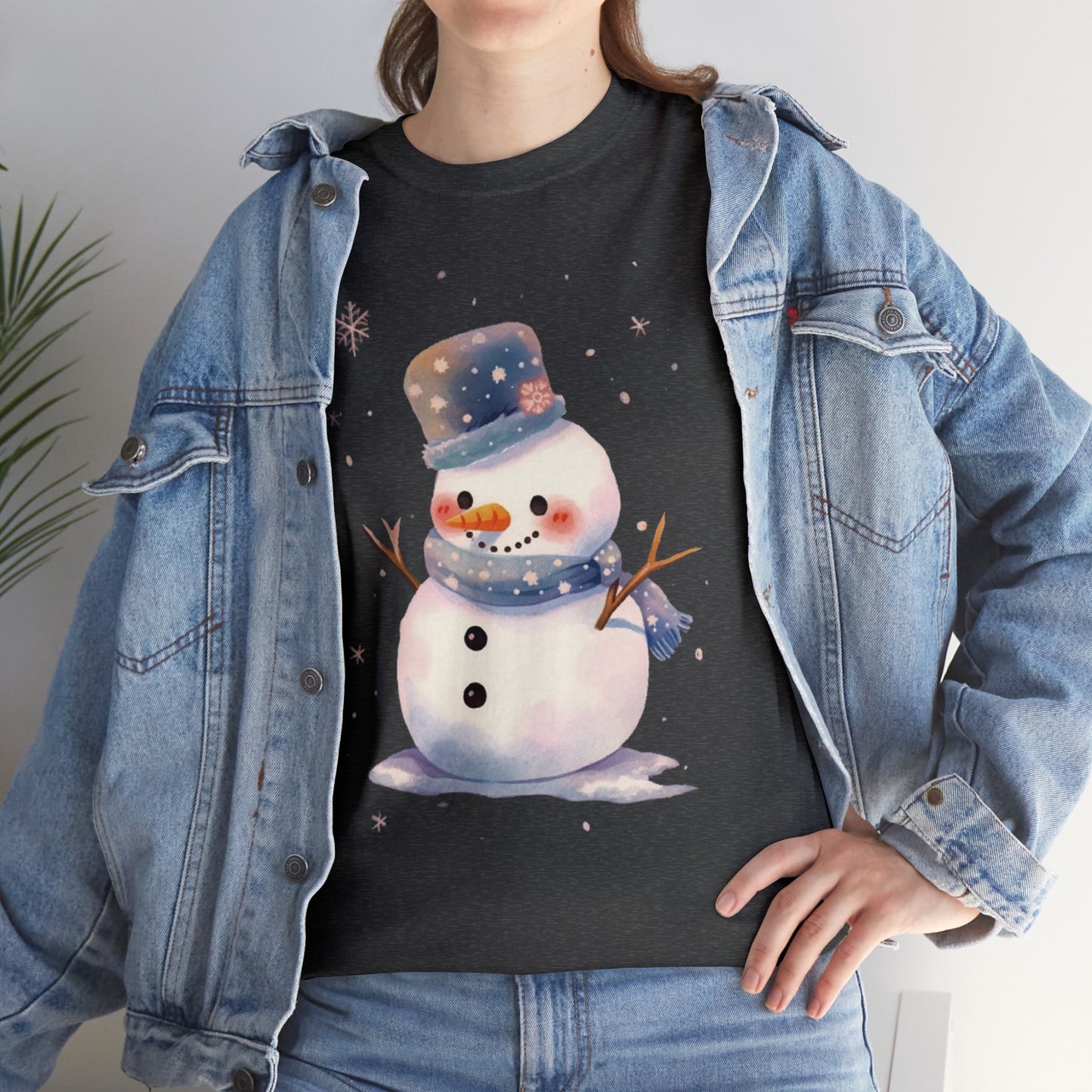 Snowman Unisex Heavy Cotton Tee