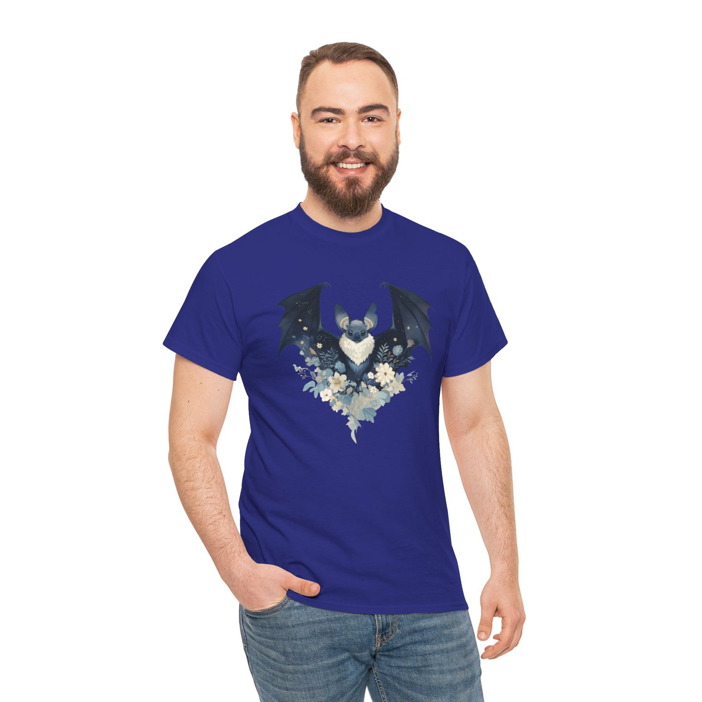 Midnight Bat Unisex Heavy Cotton Tee
