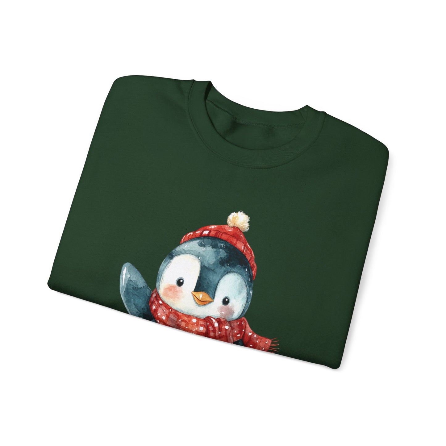 Festive Penguin Unisex Heavy Blend™ Crewneck Sweatshirt