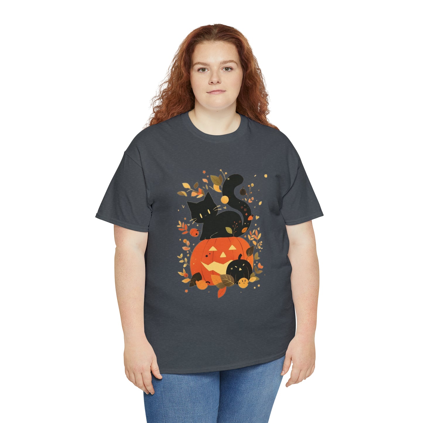 Spooky Kitty Unisex Heavy Cotton Tee
