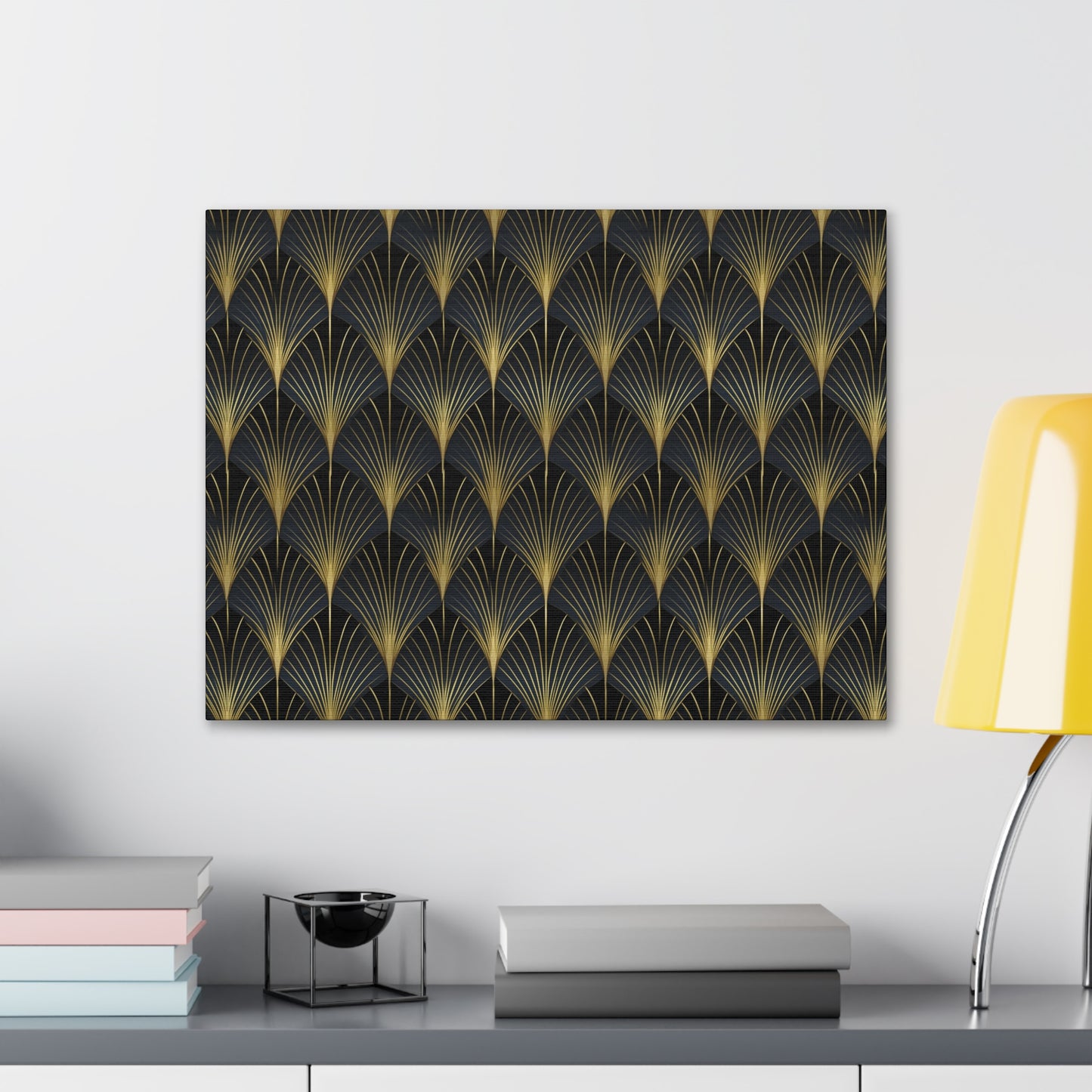 Art Deco Fans Canvas Gallery Wrap