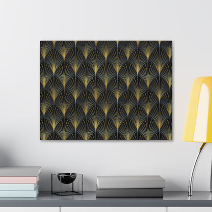 Art Deco Fans Canvas Gallery Wrap