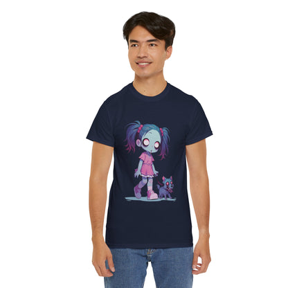 Zombie Dog Walker Unisex Heavy Cotton Tee